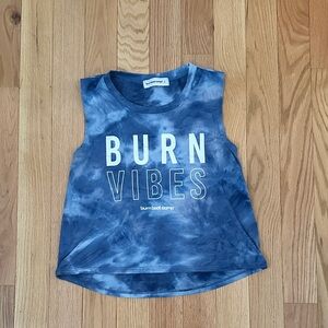 Burn Boot Camp Blue Tie-Dye Tank Top